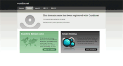 Desktop Screenshot of euridis.net